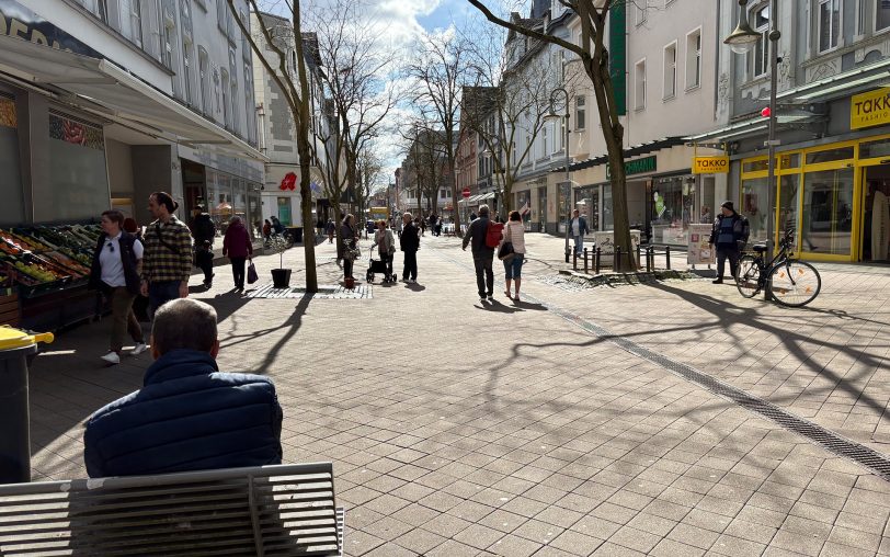 Die Hauptstraße in Wanne-Eickel: Online läuft eine Befragung, bei der Anwohner sagen sollen, was ihnen gefällt und was nicht.