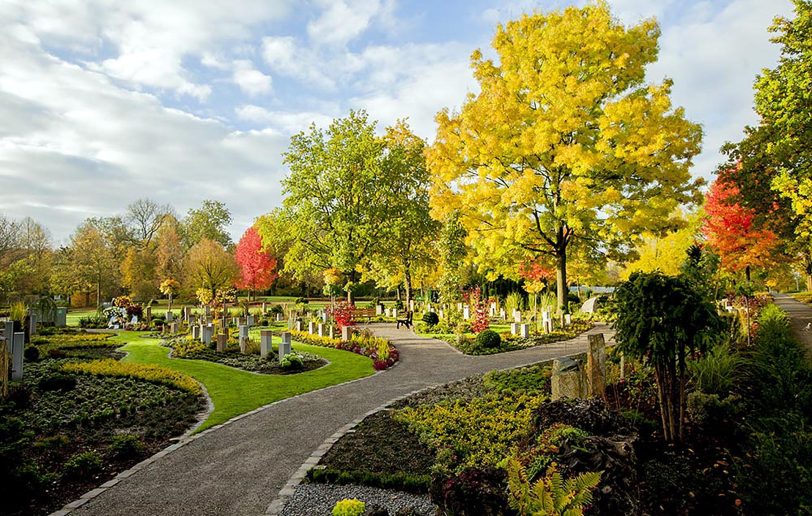 Der Memoriam-Garten auf dem Südfriedhof.