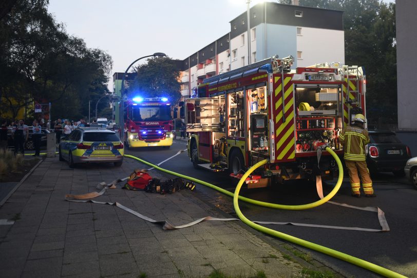 Dachstuhlbrand an der Jobststraße.