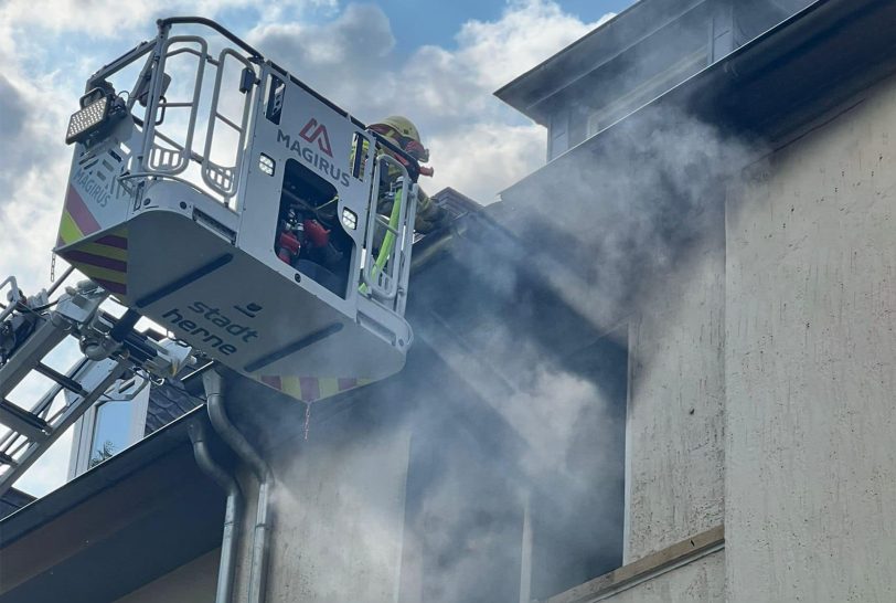 Wohnungsbrand auf der Hiberniastraße.