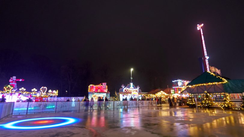 Abendleuchten auf dem Weihnahchtszauber 2021.