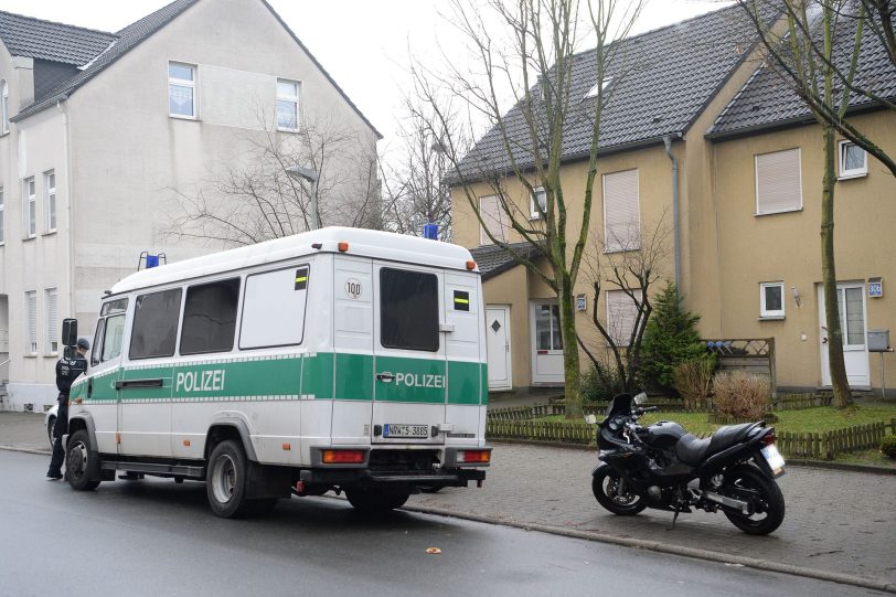 Der Polizeieinsatz an der Fleithestraße.