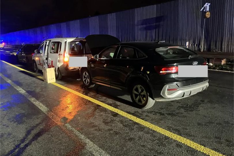 Verkehrsunfall auf der A42 in Höhe der Abfahrt Crange, Fahrtrichtung Dortmund. 29.11.2025