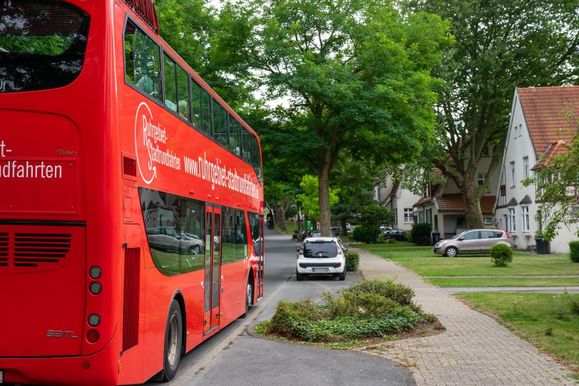 Der Cabriobus bei der Tour 