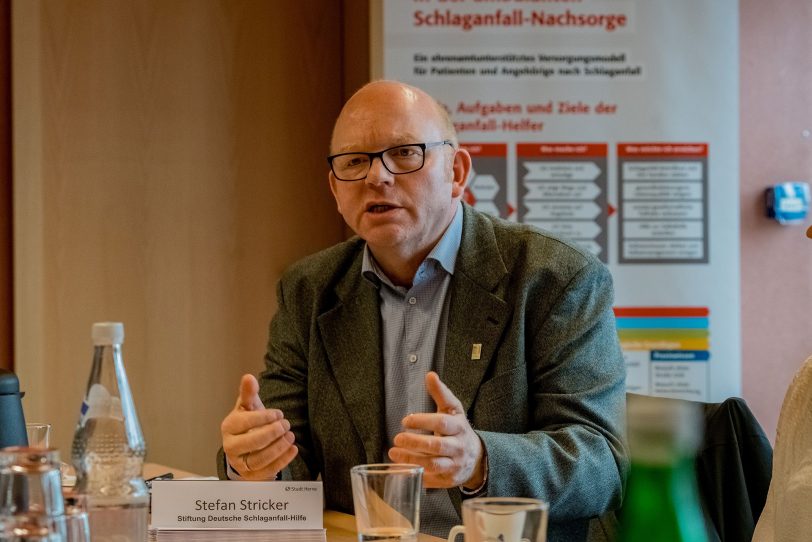 Pressegespräch: Schlaganfallhelfer. im Bild: Stefan Stricker von der Stiftung Deutsche Schlaganfall-Hilfe.