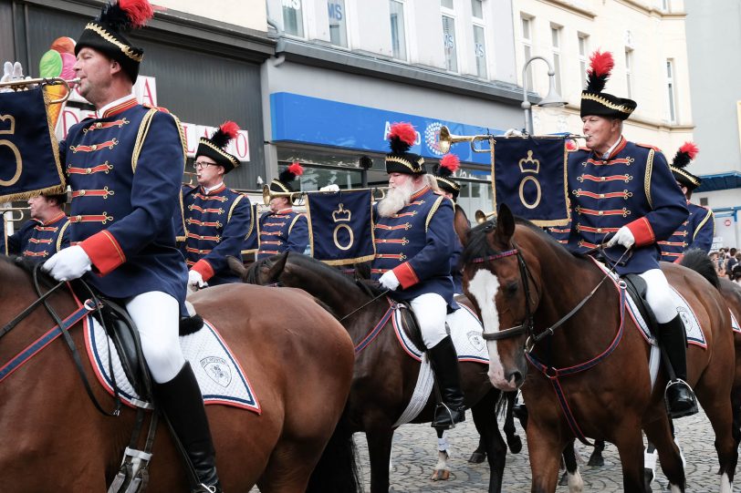 Der Start des Kirmes Umzugs 2019 in Eickel.