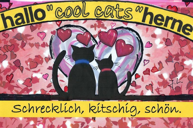 Verliebte Cool Cats.