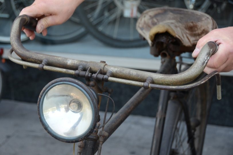 Altes Fahrrad - ein neueres Modell sollte für diese Tour schon zur Verfügung stehen..