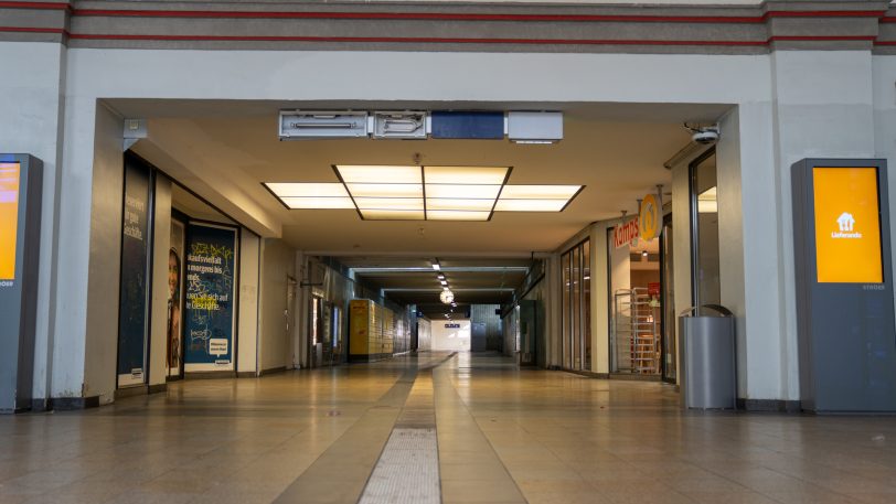 Die Eingangshalle am Herner Bahnhof wird ebenfalls saniert.