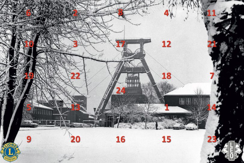 Die Zeche Pluto ziert den Kalender des Lions-Hilfswerk Herne.