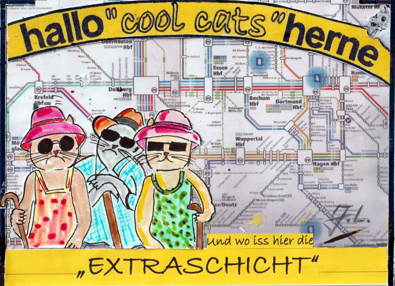 Die halloherne Cool Cats machten sich auf die Suche nach der Kunst – in der der Nacht der Nächte.