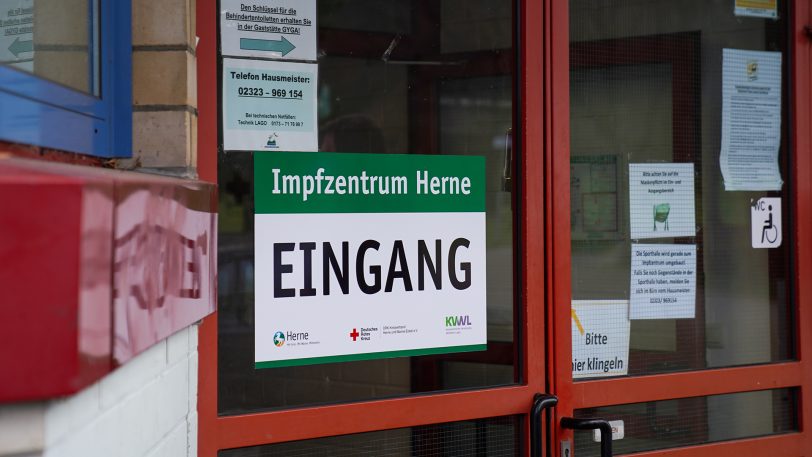 Das Impfzentrum in der Sporthalle am Gysenberg wurde vorgestellt.