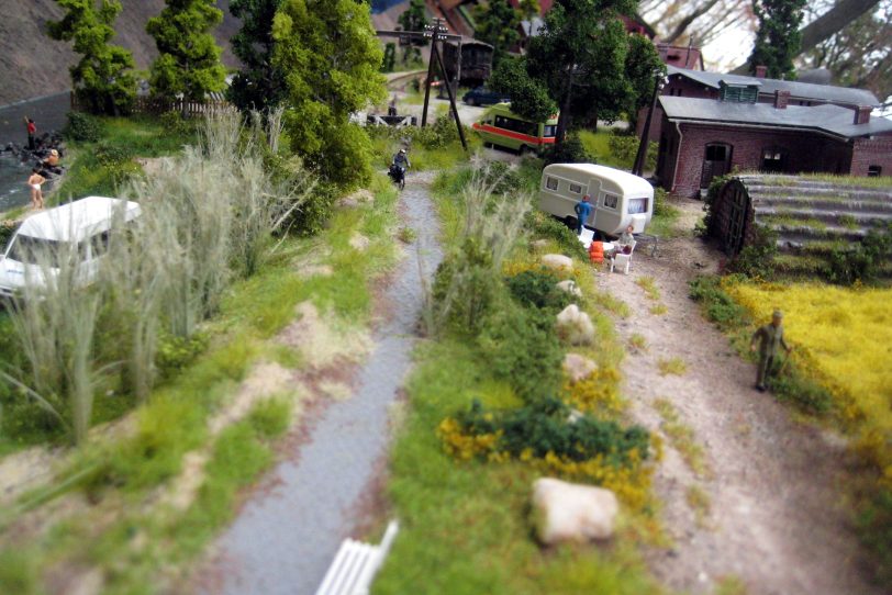 Eisenbahn-Modell Heimatmuseum.