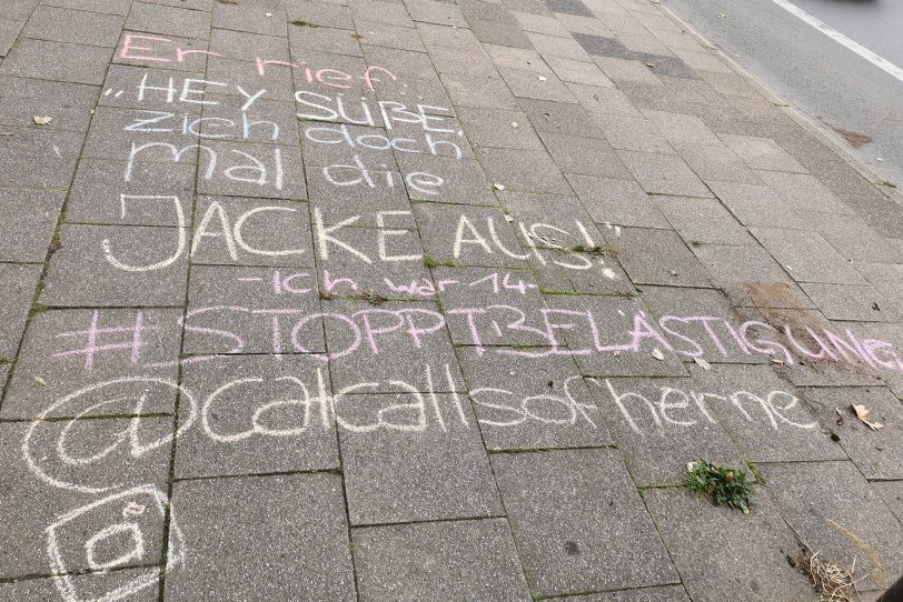 Auf der Instagram-Seite catcallsofherne macht Celine Jozefiak auf sexuelle Belästigung im Alltag in Herne aufmerksam.