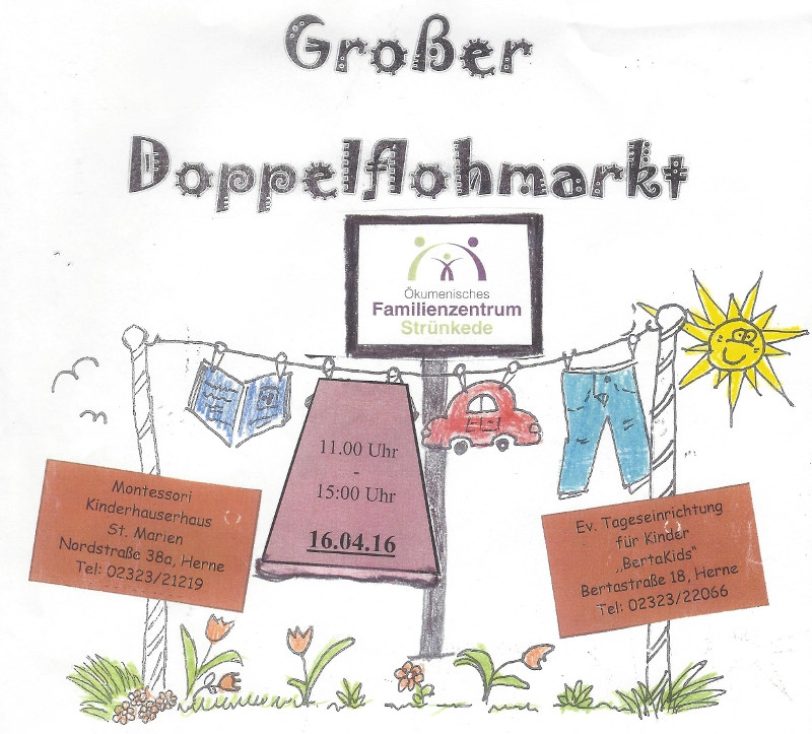 Plakat Doppelflohmarkt