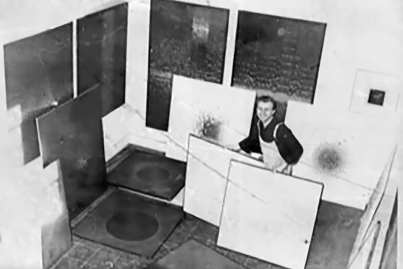 Helmut Bettenhausen Anfang der 70er Jahren im Atelier.