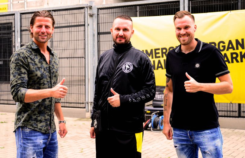 v.l. Roman Weidenfeller, M.I.K.I, Kevin Großkreutz.