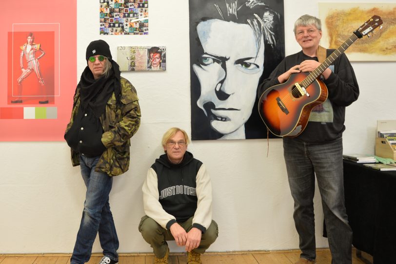 Das Künstlerkollektiv 'Sound and Art': v.l. Edward P., Volker Lückfeldt und Michael Völkel.