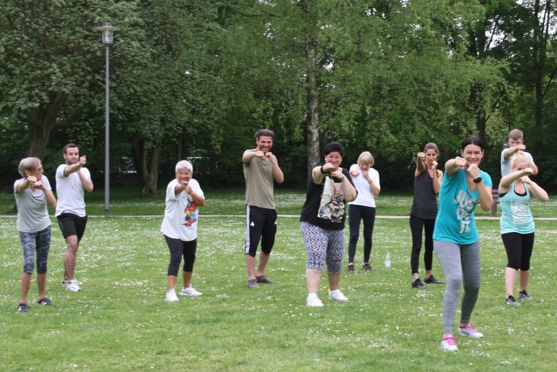 Fitness im Park.