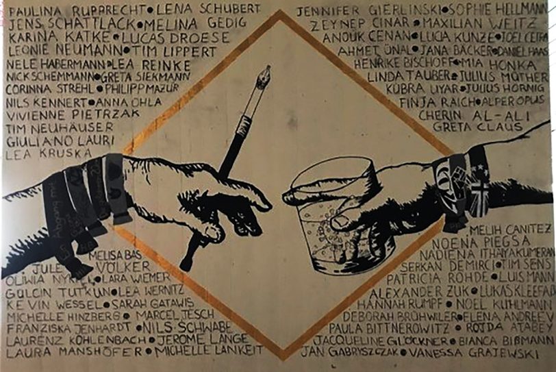 Das Kunstwerk des Abi-Jahrgangs 2020 des Pestalozzi-Gymnasiums