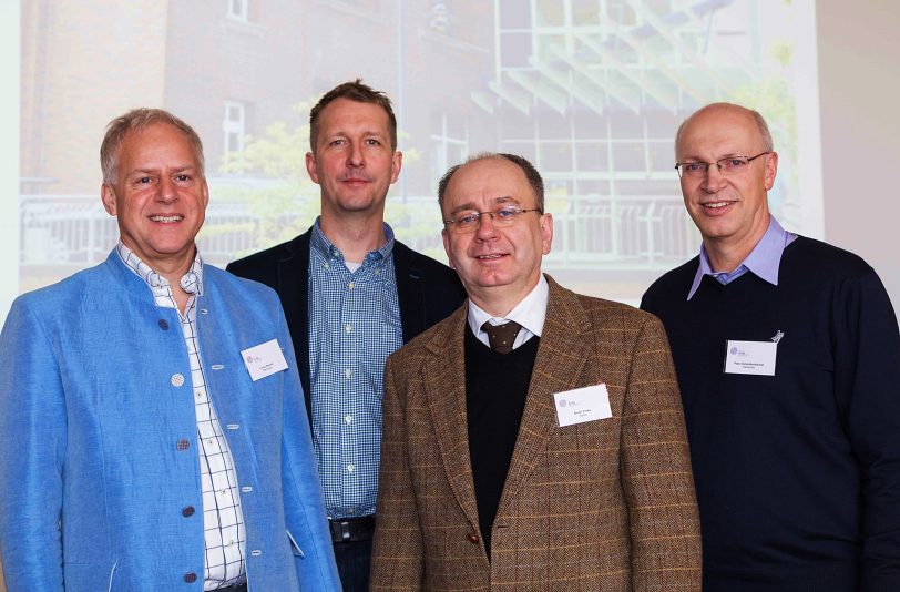 v.l.: Dr. Lucas M. Wessel, Dr. Micha Bahr, Prof. Dr. Ralf-Bodo Tröbs und Prof. Dr. Peter P. Schmittenbecher.