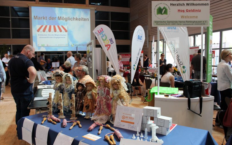 Beim Markt der Möglichkeiten, hier ein Bild von 2018, werden ehrenamtliche Tätigkeiten vorgestellt (Archivbild).