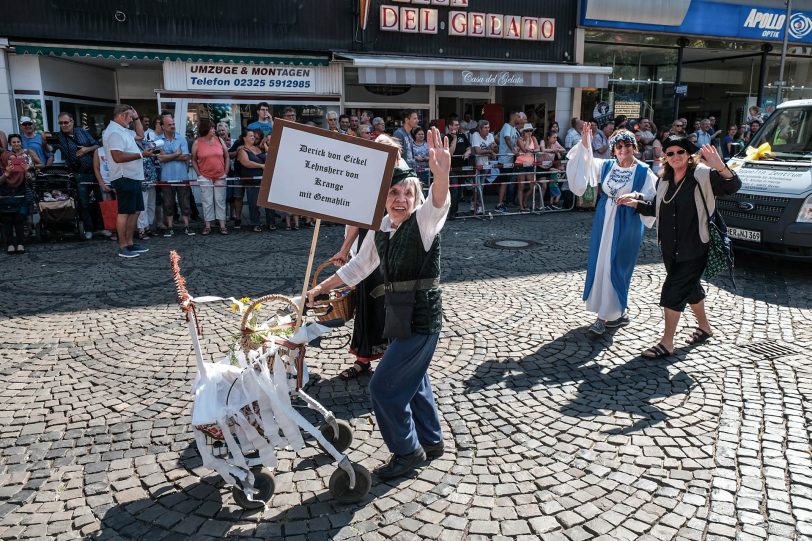 Cranger Festumzug 2018 vor der Christuskirche in Wanne-Mitte.