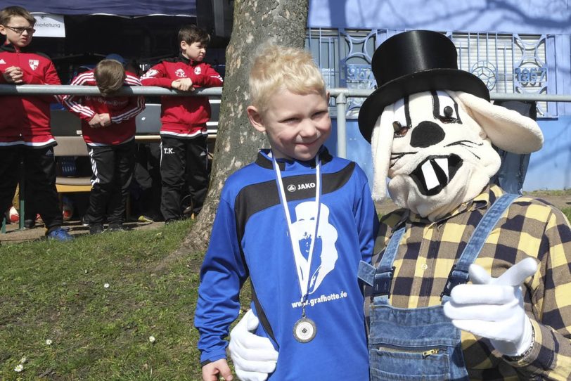 Ein Erinnnerungsfoto mit Graf Hoppel.