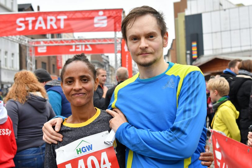 Sintayehu Kibebo (links) und Peter Schaffrinski.