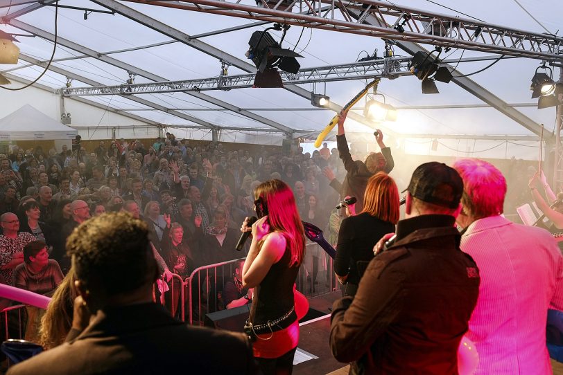 Das Rockorchester Ruhrgebeat im Gysenberg.