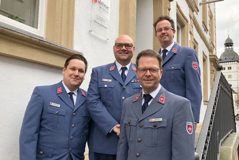 v.l. Julian Schild, Lars Wilger, Siegfried Krix neuer Diözesangeschäftsführer und Andreas Bierod, der