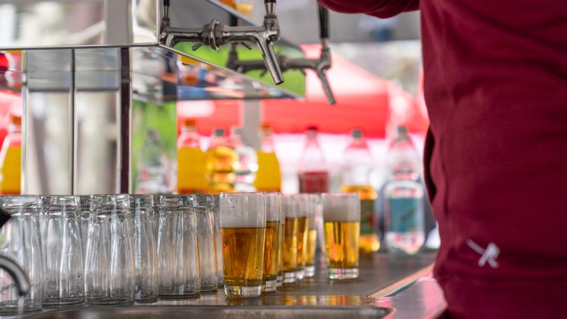 1. Mai-Kundgebung 2022 auf dem Rathausplatz.