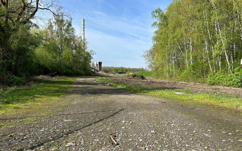 Das Areal des ehemaligen Bergwerks General Blumenthal – hier ist eine Bebauung der Grünfläche geplant.