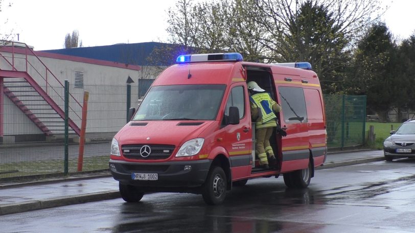 Feuerwehreinsatz durch Gefahrgutverdacht am Wertstoffhof am 14.4.2021.