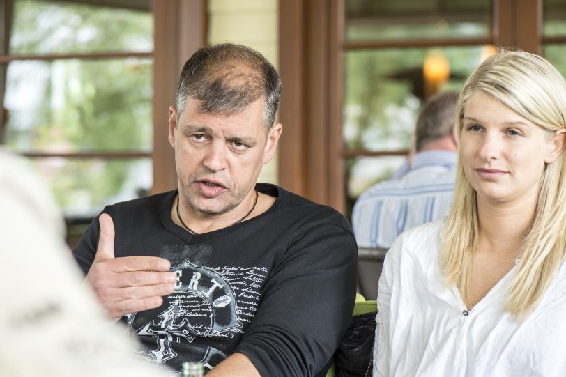 v.l. Klaus Herold, Guido Schiller, Denise Weil und Arnold Janoschka