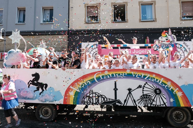 Cranger Festumzug 2018 vor der Christuskirche in Wanne-Mitte.