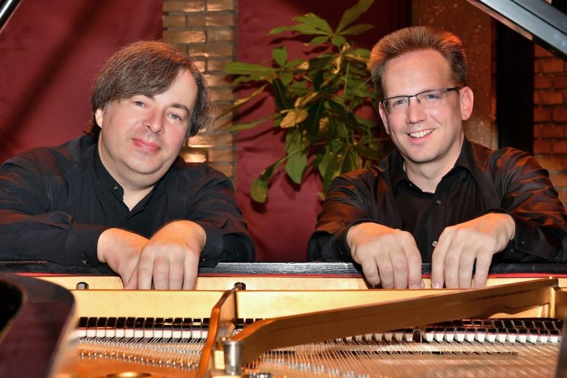 v.l. Pianist Prof. Oleg Poliansky und der Pianist Volker Zwetzschke.