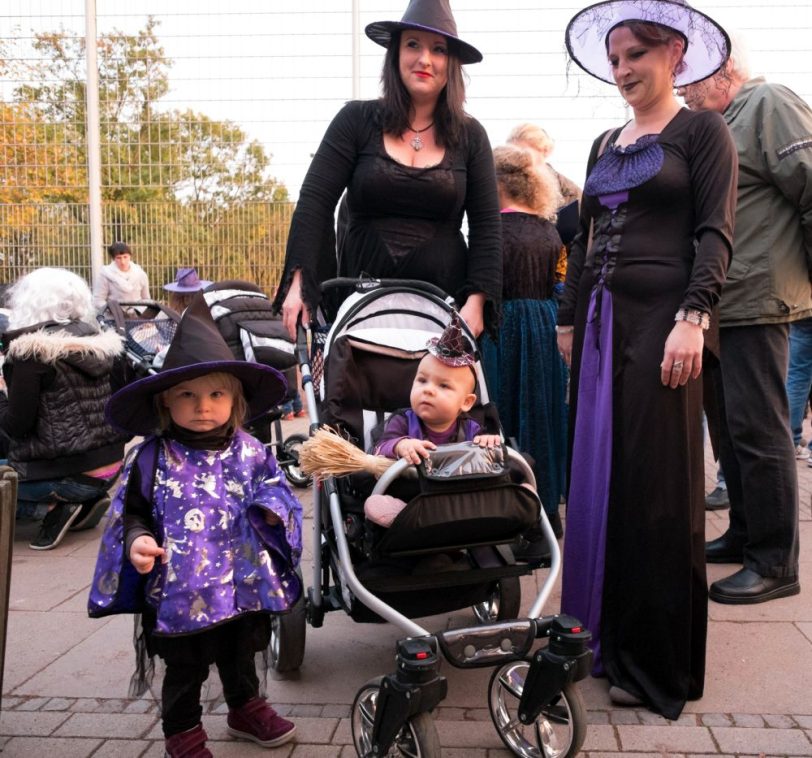 Halloween-Party im Wanner Stadtgarten.