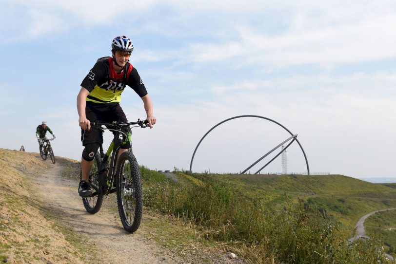 Eröffnung der Mountainbike-Strecken auf den Halden Hoheward und Hoppenbruch.