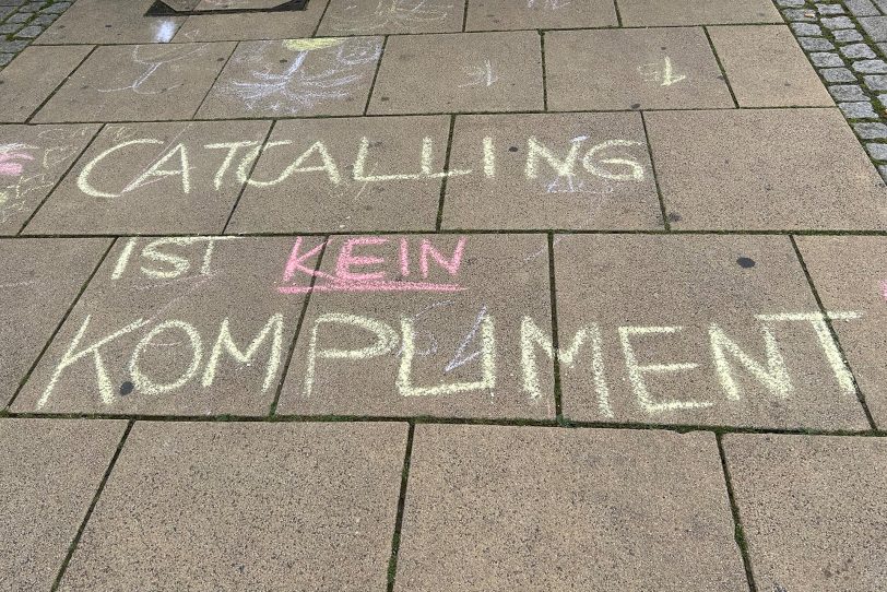 Die Aktion Catcalling ist kein Kompliment' fand am Freitag (14.6.2024) statt.