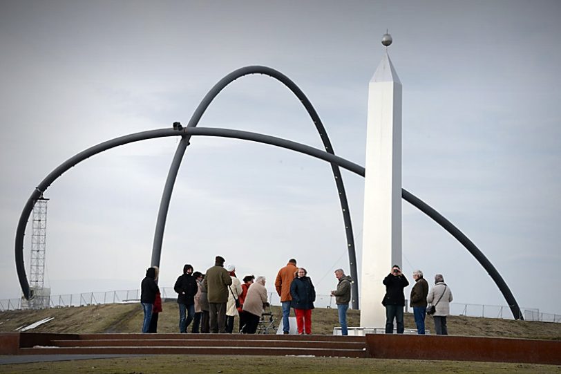 Geführte Haldentour auf Hoheward im Winter.