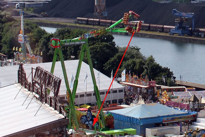 Konga Schaukel im Jahr 2012 auf der Cranger Kirmes