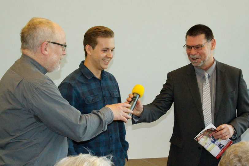 v.l. Pfarrer Thomas Luther, Daniel Seibert und Küster Peter Seibert.