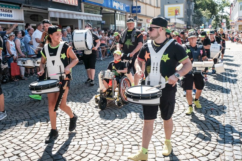 Cranger Festumzug 2018 vor der Christuskirche in Wanne-Mitte.