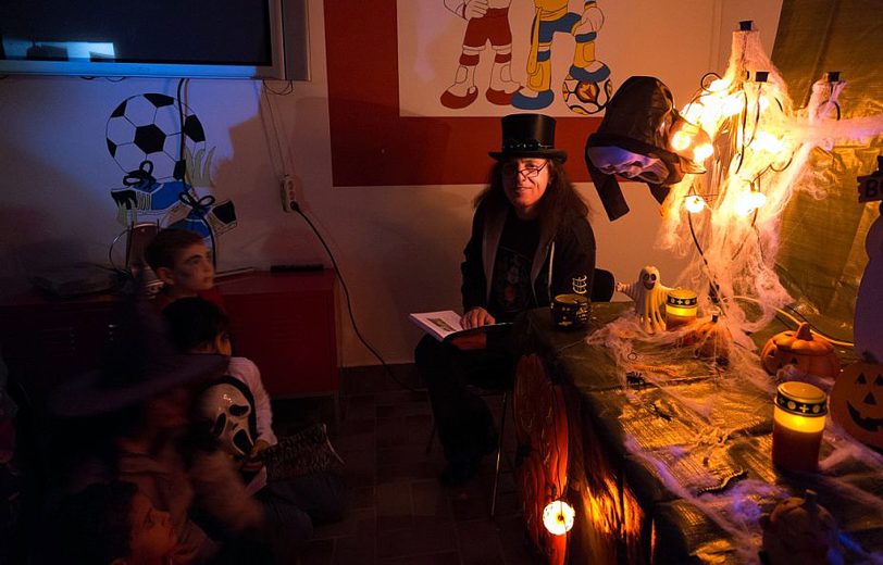 Halloween-Party im Wanner Stadtgarten.