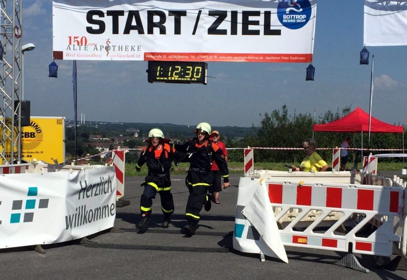 Der Firefighter Stairway Run in Bottrop.