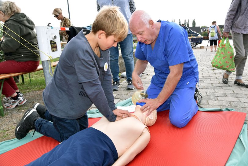 Reanimation mit Dr. Münker beim Kananlfest 2018 unter dem Motto - Demokratie leben in Wanne.