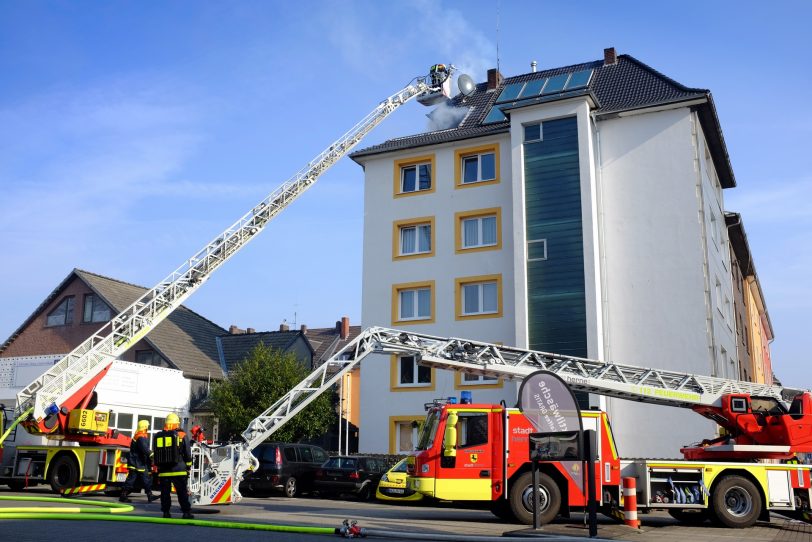Der Brandeinsatz an der Bochumer Straße / Westring.