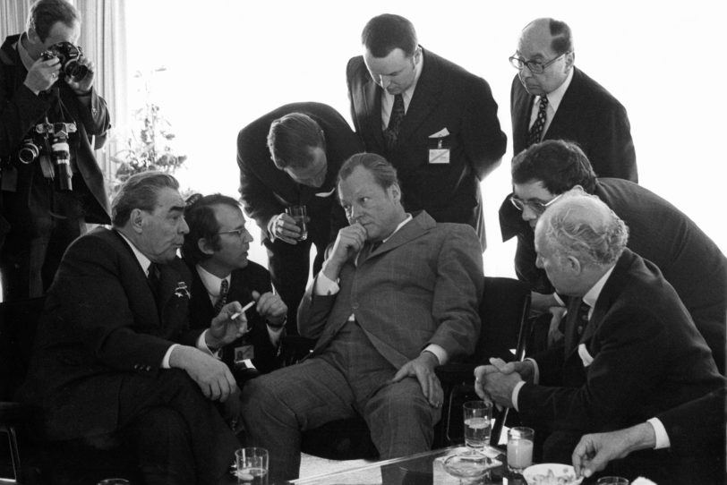 Legendäres Treffen 1973 in Bonn zwischen Leonid Breschnew und Willy Brandt.