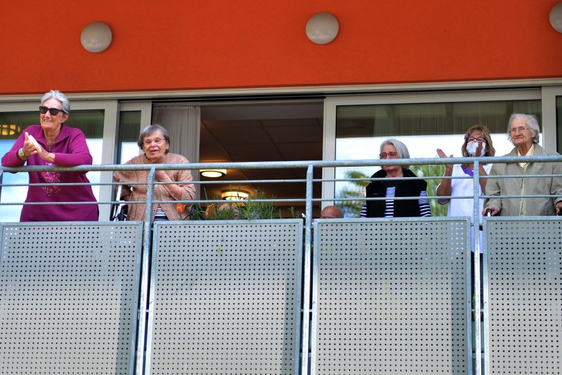 Der neu formierte Los Gerlachos - FanClub am ASB-Altenheim.